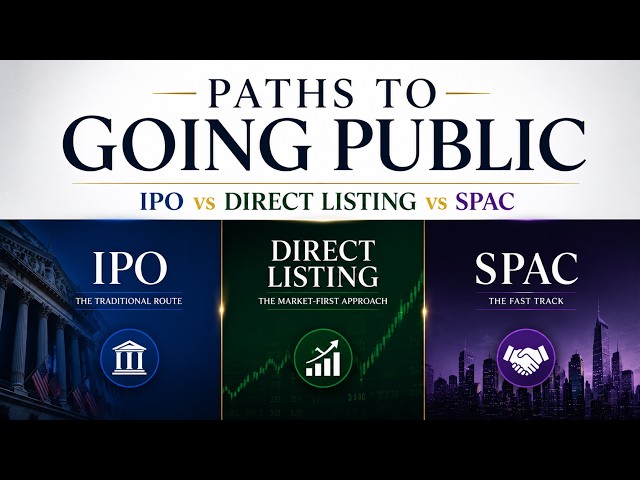 IPO vs Direct Listing vs SPAC | How Companies Go Public