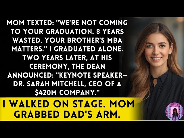 Parents Skipped My PhD Graduation Useless - I Was Keynote At Brother's Ceremony