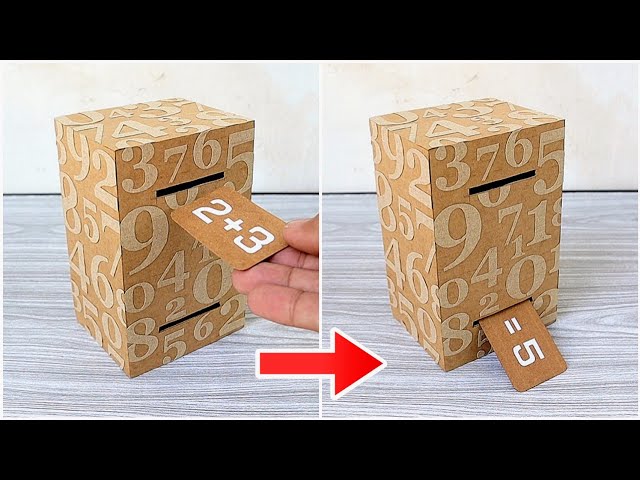 MAGIC CALCULATOR MADE OF CARDBOARD | Magic Trick Illusions Ideas | Arts & Crafts | Tatzkreen Art 