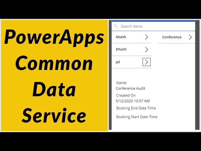 PowerApps Common Data Service (CDS) for Canvas Apps