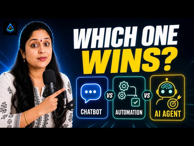AI Agents vs Chatbots vs Automation: What’s the Difference?