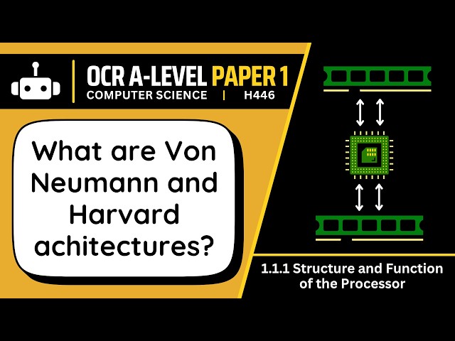 Von Neumann vs Harvard | 1.1e | OCR A-Level Computer Science