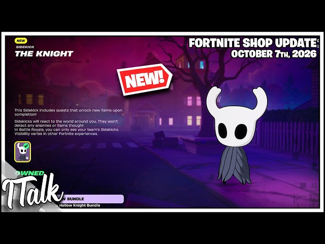 Fortnite Shop *NEW* HOLLOW KNIGHT IN FORTNITE! [October 7th, 2026] (Fortnite Chapter 7)