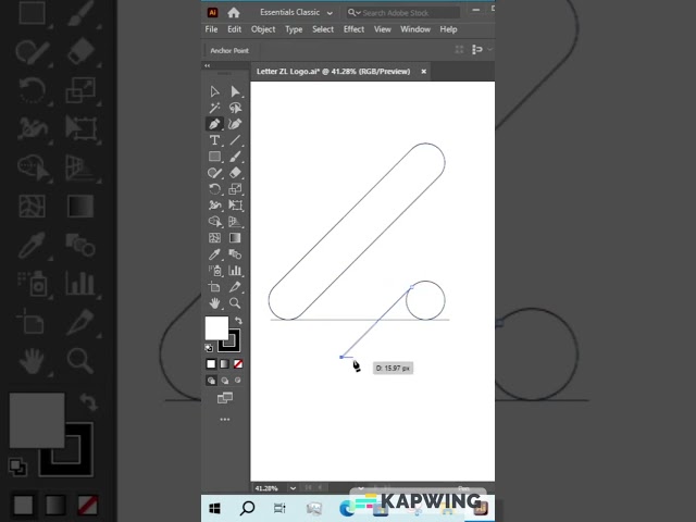 How to create Professional Letter logo with ease! #youtubeshorts #youtube #ytshorts