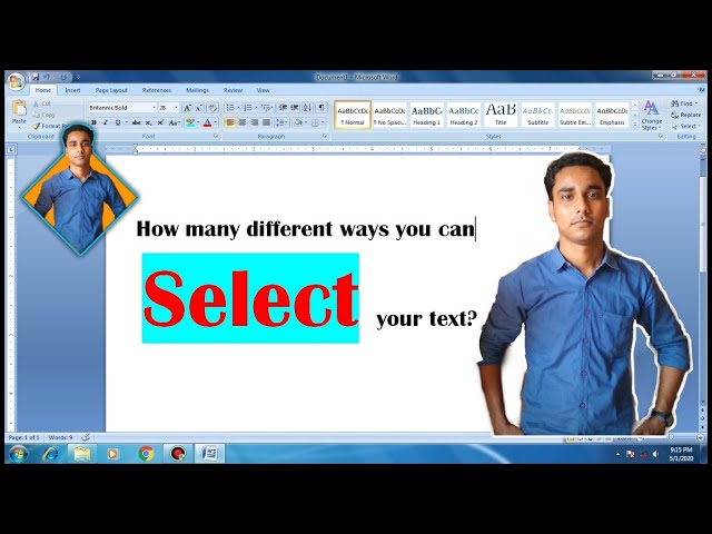 Select your text Bangla || Sujoy Computer