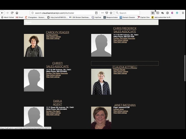 Godaddy Website Builder with IDX Broker for all MLS properties