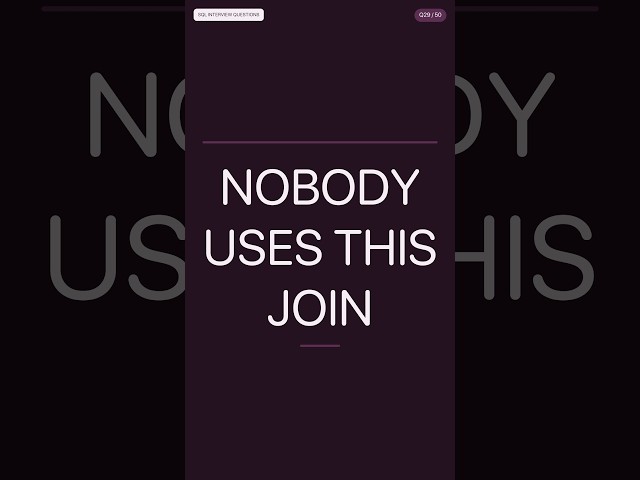 Why Almost Nobody Uses RIGHT JOIN | SQL Interview Questions