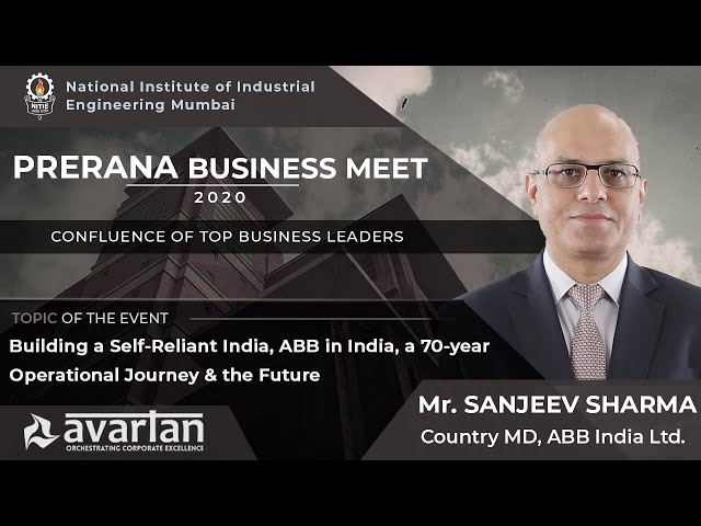 NITIE Prerana Business Meet 2020 || Mr. Sanjeev Sharma, Country MD, ABB India Ltd. || NITIE Mumbai