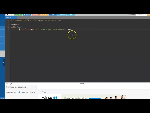 Python program to check whether a number is prime or not. #python #programming #primenumber