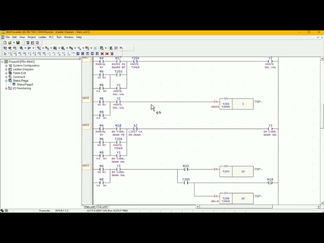 WECON PLC WINPROLADDER [ TWO STATION BLOW MOULDING MACHINE PART-4] PROGRAMMING