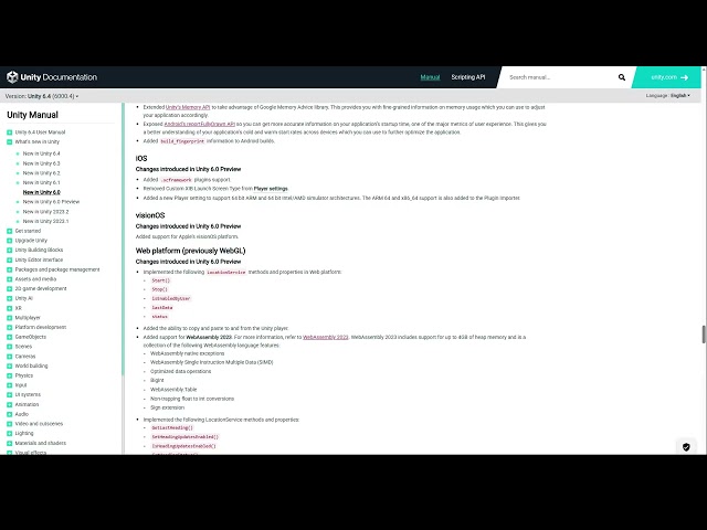 New In Unity 6.0: iOS