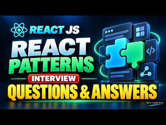 Top 12 React Patterns Interview Questions & Answers —Explained Simply #React #ReactJS #ReactPatterns