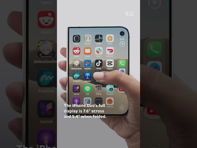 Apple Unveils Its First Foldable Phone - The iPhone Duo