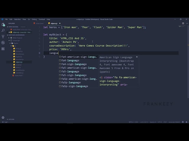 Objects In JavaScript