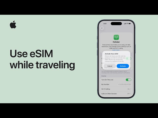 How to use eSIM while traveling with your iPhone | Apple Support