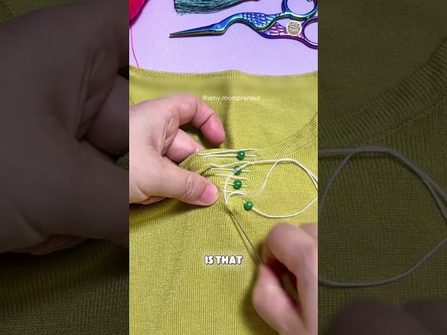 How to Fix a Loose Neckline with a Simple Pearl Stitch — No Tailor Needed