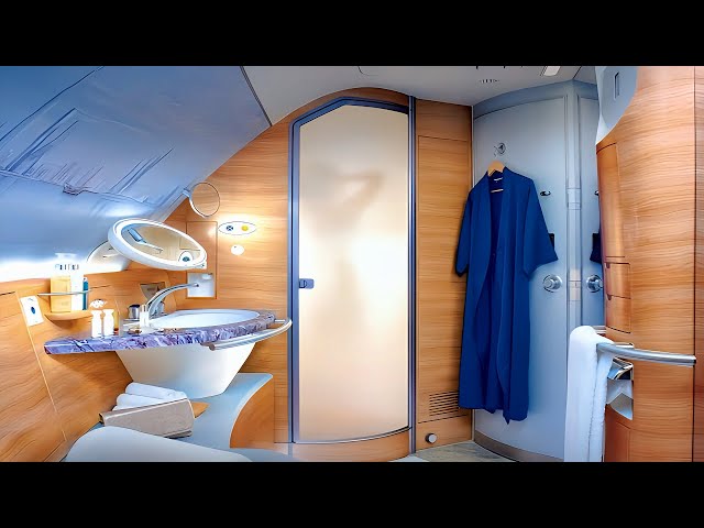 Emirates A380 First Class from Seoul to Dubai | In-flight Shower Experience 🚿 (Flight Review)