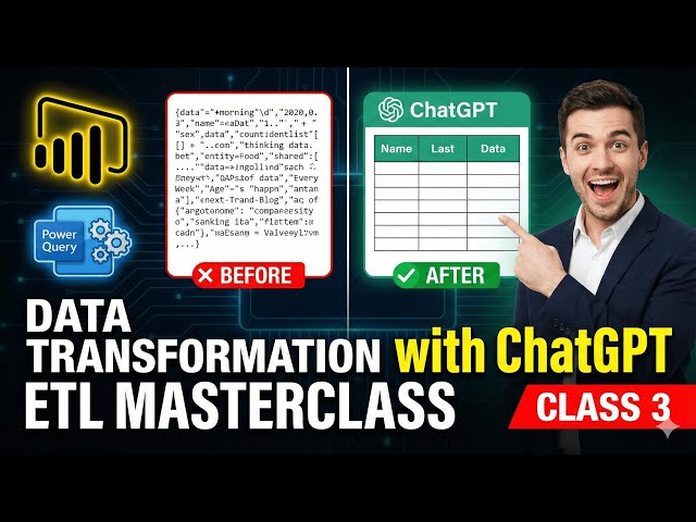 🚀 Master Data Transformation in Power BI (Part 1) | Power Query, Data Cleaning & AI Integration.