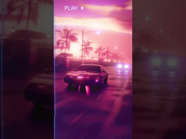 Synthwave Chase - #80s #syntwave #retrowave #vaporwave #cyberpunk #shorts #music #80smusic