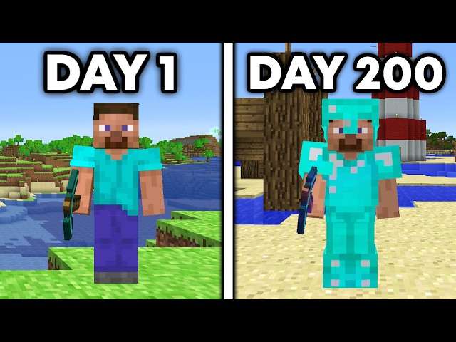 I Spent 200 Days in Minecraft Beta