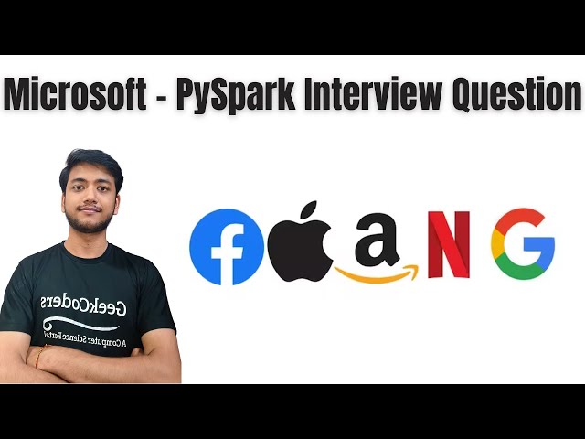 Microsoft PySpark Interview Question | Data Engineer Question |