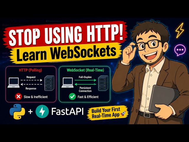 Learn WebSockets with Python & FastAPI | Build Your First Real-Time App