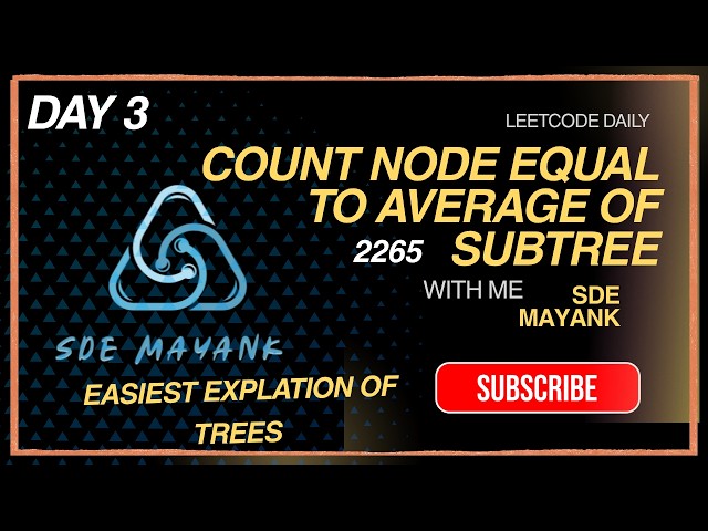 leetcode daily 2256_COUNT NODE EQUAL TO AVERAGE OF SUBTREE
