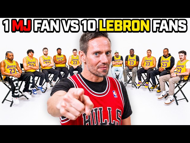 1 Michael Jordan Fan vs. 10 LeBron James' Fans