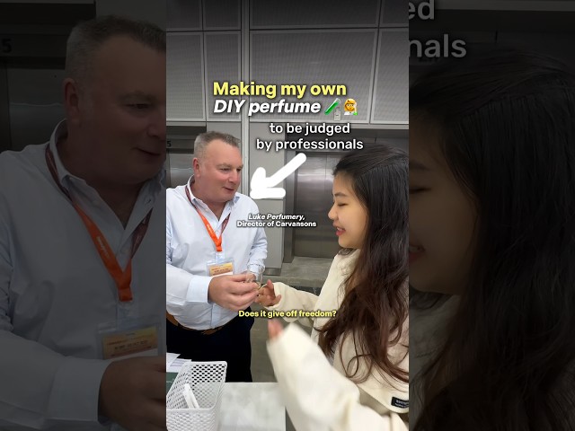 DIY your own perfume is easy until you made it to be judged by the professional perfumery 😂