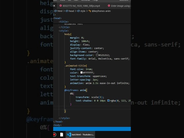 You're Making Animated Text Wrong — Try This HTML & CSS Code