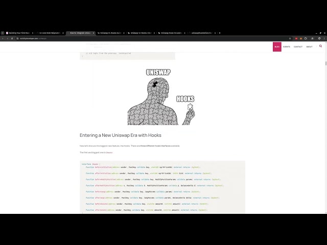 uniswap v4 hooks - start - part 1 - gentle - coding - tutorial