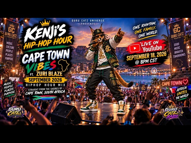 Kenji’s Hip-Hop Hour: Cape Town Vibes 🇿🇦 Ft. Zuri Blaze | September 2026 Mix | Guru Catz Radio
