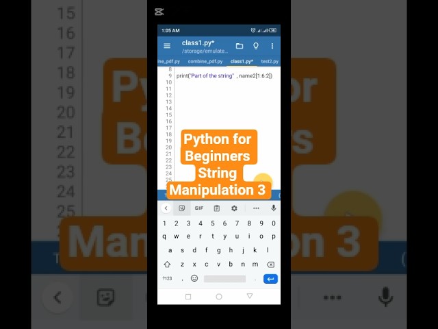 Python for Beginners | String Manipulation 3