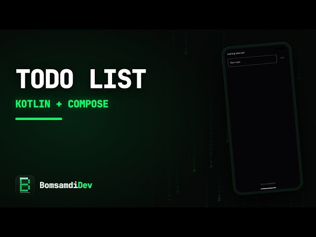 ASMR Coding — Todo List in Kotlin & Jetpack Compose (no talking)