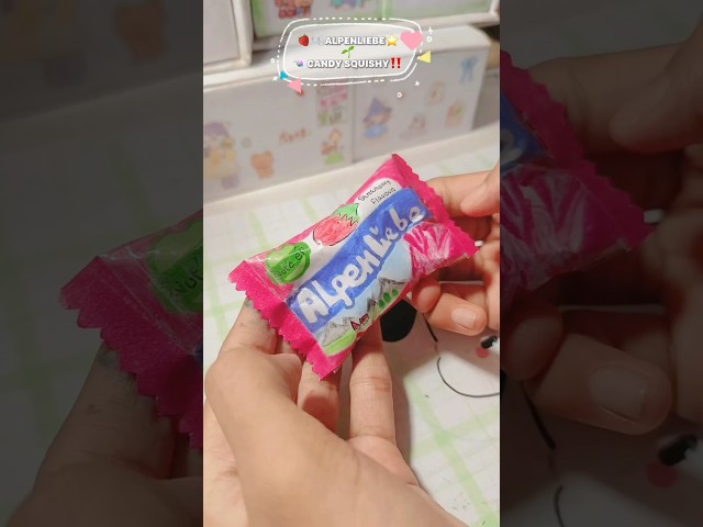 Alpenliebe Squishy🌱⭐🍓|#diy #squishy #candy #shorts #trending #viral #Alpenliebe