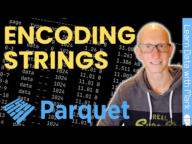 How are strings encoded in Apache Parquet?