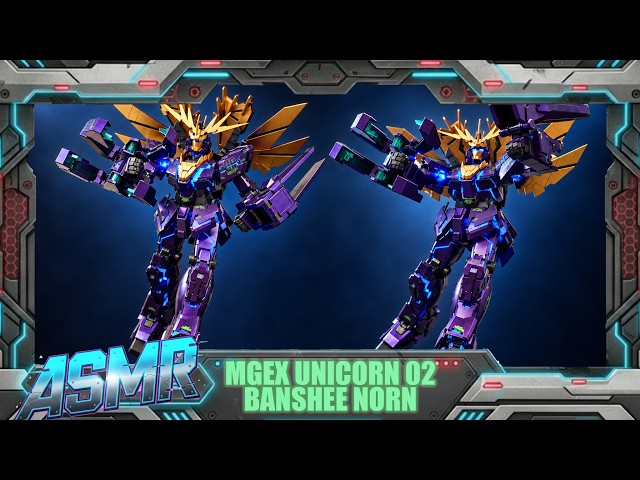MGEX 1/100 Unicorn Gundam 02 Banshee Norn SUPA (Custom Repaint Final Battle Ver) | ASMR Quick Build