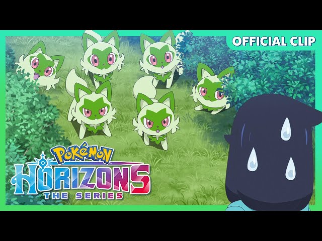 UK: Sprigatito and the feline Pokémon Breeder! | Pokémon Horizons: The Series | Official Clip