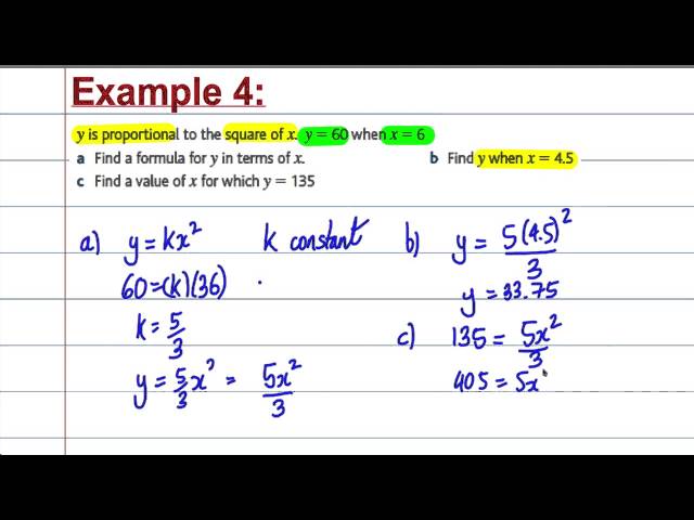GCSE Maths Revision - Direct and Inverse proportion