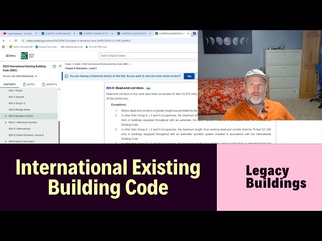 How to use the International Existing Building Code || COR vs IEBC vs IBC explanation