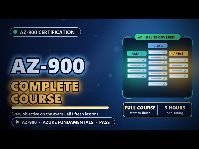 AZ-900: The Complete Microsoft Azure Fundamentals Course