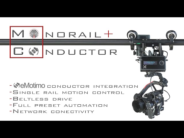 Monorail + Conductor - Simple - Portable - Camera Motion Control System