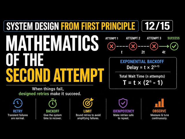 System Design from First principle[12/15]: Mathematics of the Second Attempt