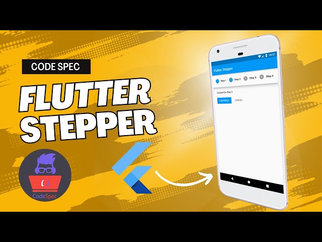 How to add  Stepper Widget in a app | | Flutter Tutorial [2023] process flow and code review