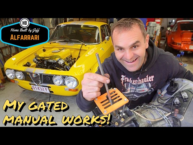 My gated manual works - Ferrari engined Alfa 105 Alfarrari build part 245