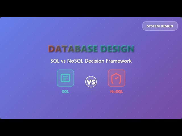 SQL vs NoSQL: Database Design Fundamentals for Beginners 🚀