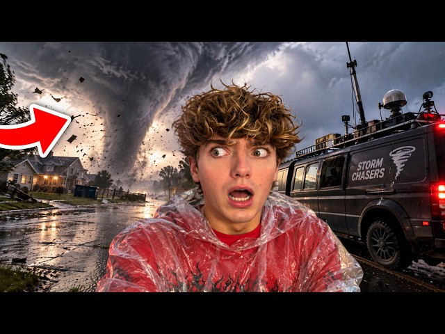A TORNADO Is Coming Right At Us! (Funnel Runners)