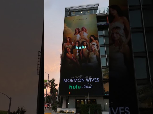 The Secret Lives of Mormon Wives Billboard Sunset Blvd Los Angeles California September 26, 2026