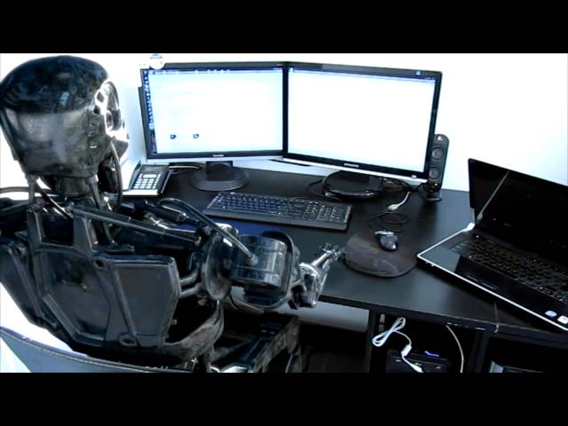 robot working as a human