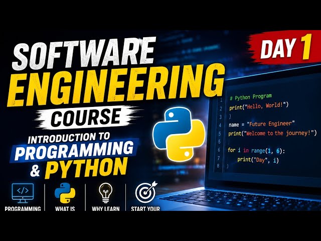 🚀 Software Engineer Course – Day 1 | Complete Roadmap for Beginners 🔥